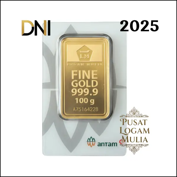 LM Antam 100 gram 2025 - Certieye