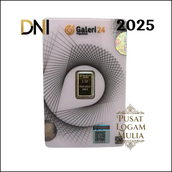 Logam Mulia Galeri24 Emas 1 Gram 999.9% Certicard - Pegadaian